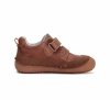 Półbuty D.D.STEP BAREFOOT S063-51483AM CHOCOLATE na rzepy